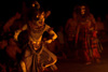 Hanuman:  Monkey God Photo: From the Hindu epic, the Ramayana, the monkey god, Hanuman is seen escaping a firey trap to save the princess, Sita from her kidnapper.