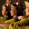 Hands & Faces (Legong Dance I) Photo: Performers caught in a moment during a Balinese Legong dance.