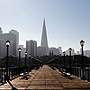 Pier & Pyramid Photo: The Transamerica Building located in the financial district of downtown San Francisco.