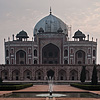 Grandiose Grave Photo: A morning stroller walks around Humanyun's Tomb, resting place of India's 2nd Mughal emperor.