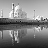 Watery Rear Photo: The rear of the Taj Mahal seen from a boat on the Jamuna River.