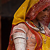 Marital Status Photo: Traditional Rajasthani women display their upper armlets.