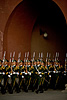 Cadenced Cadets Photo: Near-identical soldiers walk through a gateway after completing the flag-lowering ceremony on Tienanmen Square.