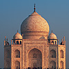 Fiery Fantasy Photo: The Taj Mahal reflected in a fountain at sunrise.  (From the archives due to time constraints)