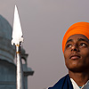 Spear Soldier Photo: A young Sikh man at the Paonta Sahib Gurudwara.  (From the archives due to time restraints.)