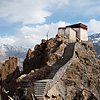 Himachal Heights Photo: Watchtower at the old Dhankar monastery surrounded by the Himalayas and Spiti Valley below (archived photos, on the weekends).