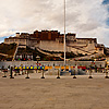 Potala Pano (panorama inside) Photo: The Potala Palace seen from the Potala Square in Lhasa (ARCHIVED PHOTO on the weekends - originally photographed 2007/10/17).