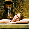 Tourist Tub Photo: A beautiful German tourist relaxes in a hot springs bath in Banjar (ARCHIVED PHOTO on the weekends - originally photographed 2006/10/16).