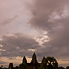 Angkor Temple Towers Photo: A beautifully colored sunset at Angkor Wat immediately following a downpour (ARCHIVED PHOTO on the weekends - originally photographed 2007/05/18).