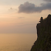 Cliff Hindu Temple Photo: A Hindu temple sits at the edge of a dramatic cliff overlooking a beautiful sunset over the ocean (ARCHIVED PHOTO on the weekends - originally photographed 2006/10/08).