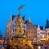 Antwerp Grote Markt Square Photo: The Brabo statue fountain and the Church of Our Lady in Antwerp's Grote Markt square (ARCHIVED PHOTO on the weekends - originally photographed 2010/03/25).
