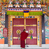 Rumtek Monastery Photo: A monk locks the doors of the Rumtek Monastery in Sikkim, India (ARCHIVED PHOTO on the weekends - originally photographed 2008/01/12).