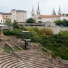 photo: Dramatic Venue - The preserved Roman theater and Basilica of Notre Dame de Fourviere in the distance in Lyon.