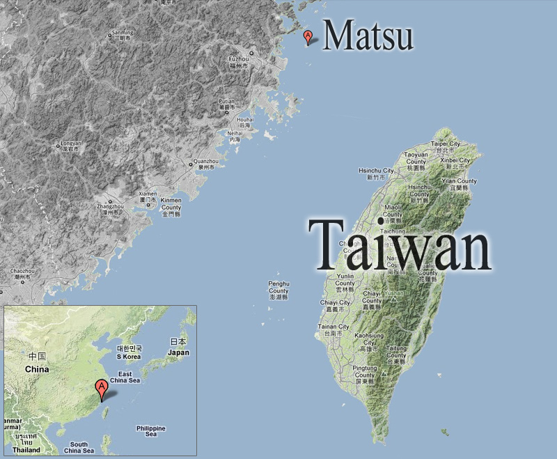 Matsu Islands Google Maps Image